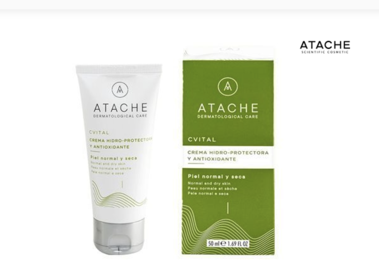 Гідрозахисний антиоксидантний крем для нормальної та сухої шкіри /  Atache C Vital Hydroprotective Cream Normal & Dry Skin 50 мл