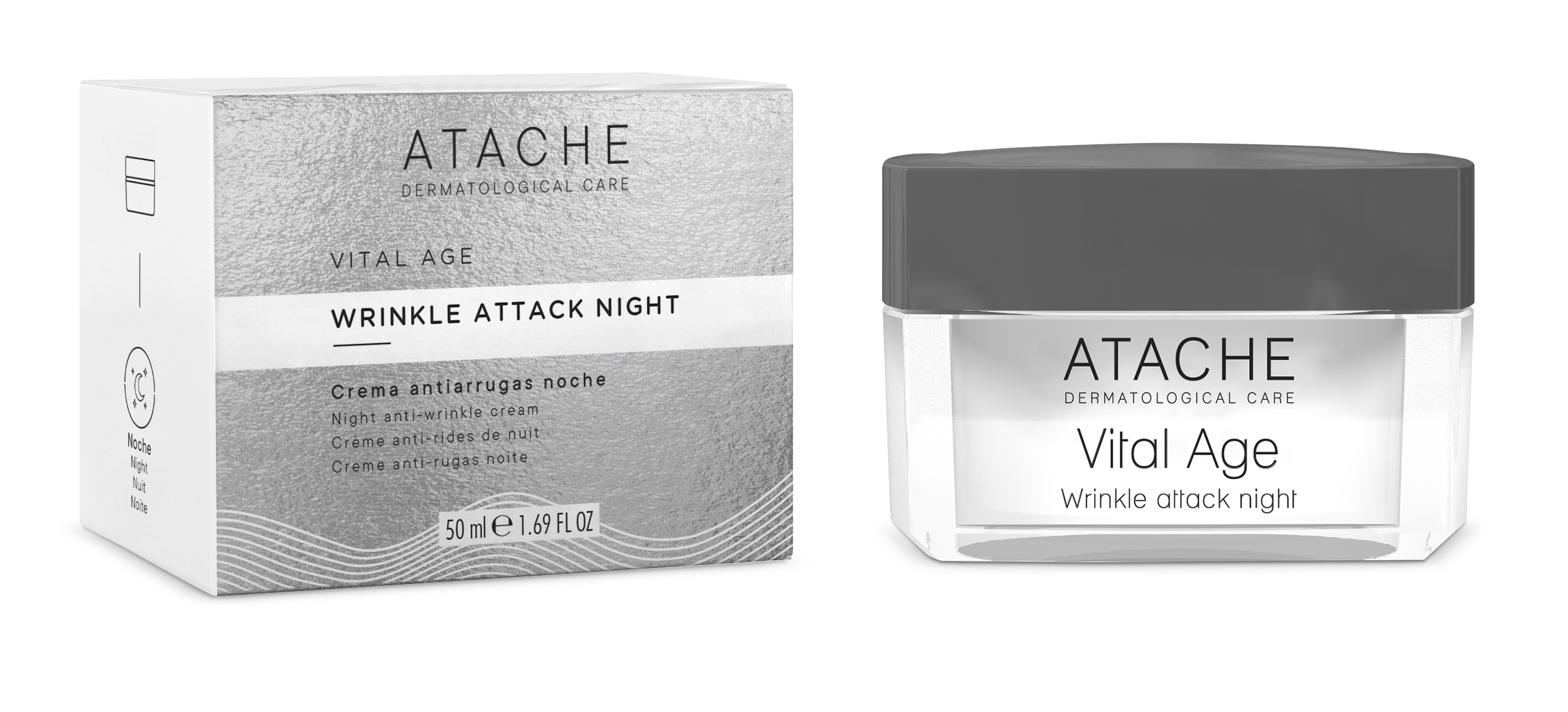 Інтенсивний нічний крем з ретинолом та олією ши / Atache  Retinol Vital Age Wrinkle Attach Night 50 мл