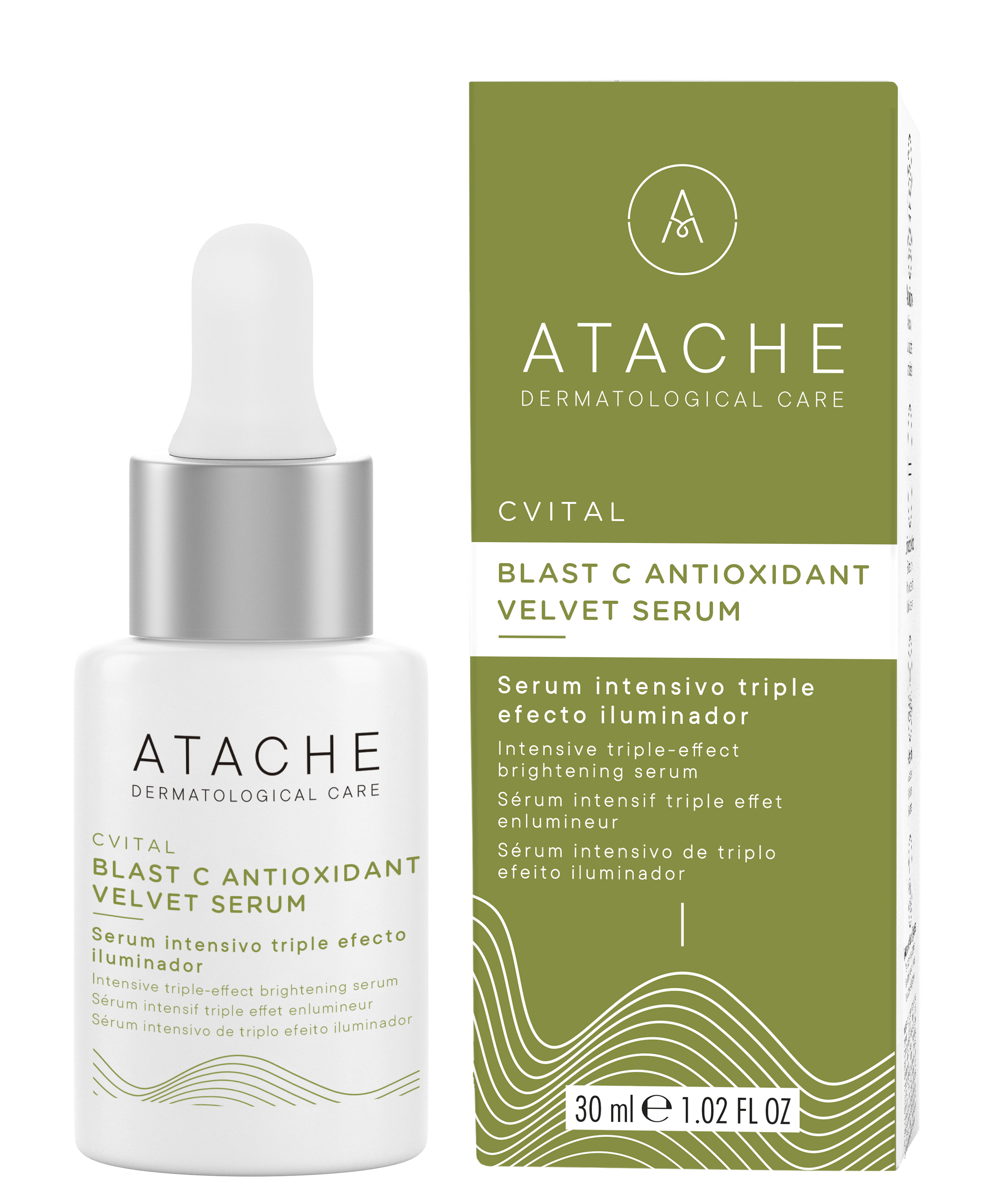 Антиоксидантна омолоджувальна сироватка  /  Atache C Vital Blast C Antioxidant Velvet Serum, 30 мл