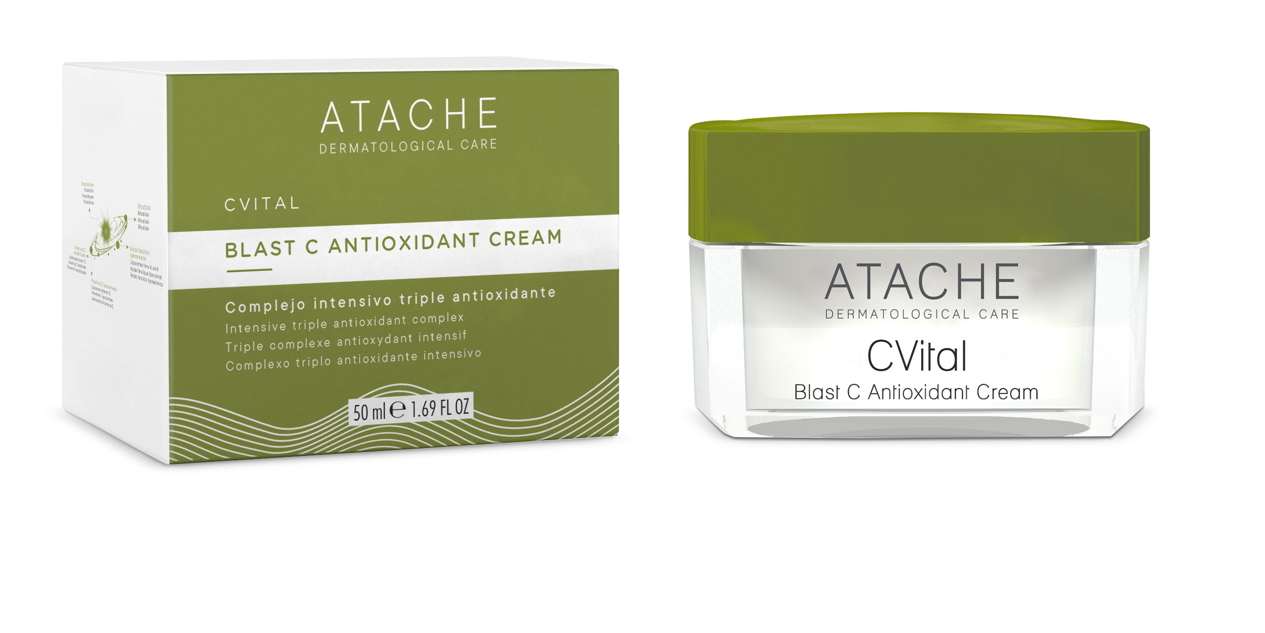 Антиоксидантний омолоджувальний крем / Atache C Vital Blast-C Antioxidant Cream 50 мл